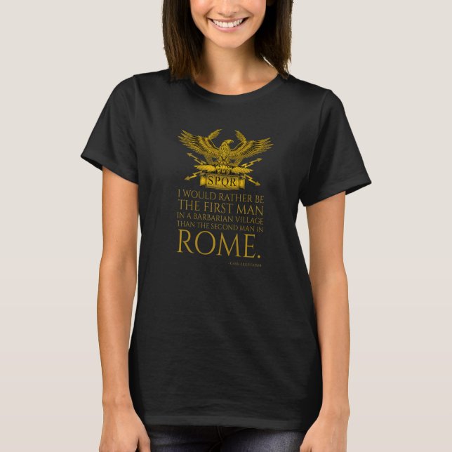 Camiseta Julio César Cita León Romana Águila Anciana R (Anverso)