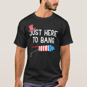 Camiseta Julio Chica Messy Hair Bun Bandera Americana 4 De
