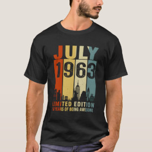 Camiseta Julio De 1963 60 Años De Satisfacción