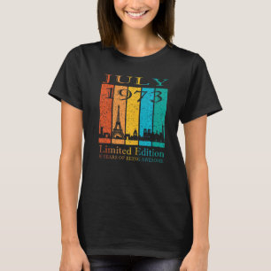 Camiseta Julio De 1973 Edición Limitada 50 Años De Ser Awes