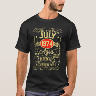 Camiseta Julio de 1974 48º cumpleaños Mujeres de 48 años