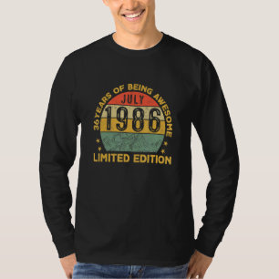 Camiseta Julio de 1986, 36 años