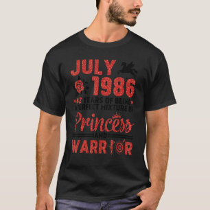 Camiseta Julio De 1986 36 Años De Ser La Mezcla Perfecta Pr