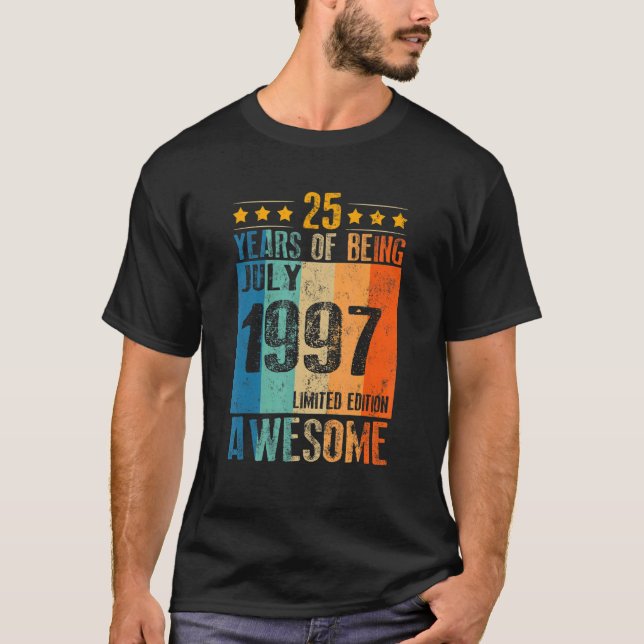 Camiseta Julio De 1997 25 Años De Ser Increíble 2 (Anverso)