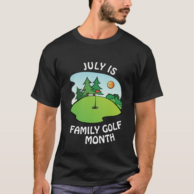 Camiseta Julio es el Mes del Golf Familiar (Anverso)