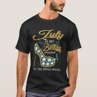 Camiseta Julio Es Mi Diamante De Julio De Todo El Mes