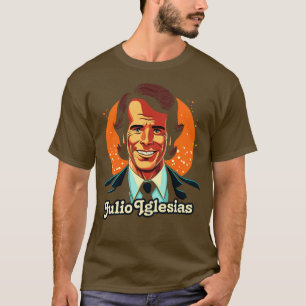 Camiseta Julio Iglesias Estilo Retro Diseño De Ventiladores