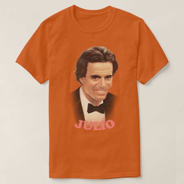 Camiseta Julio Iglesias Estilo Retro Diseño De Ventiladores (Diseño del anverso)