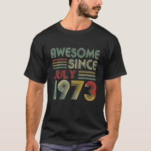 Camiseta Julio S Hombres Mujeres 48 Años De Edad Increíble