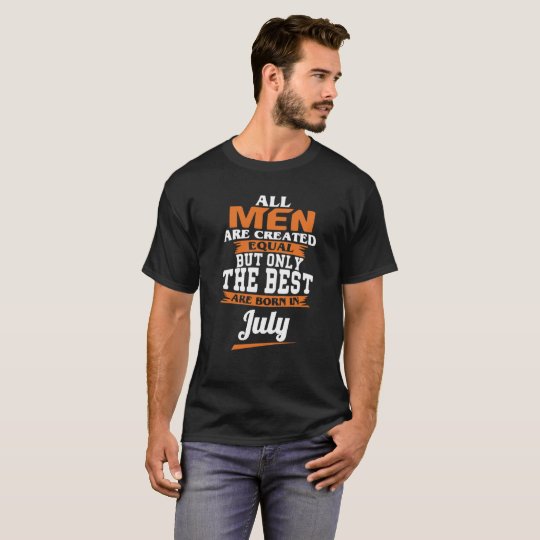 Camiseta Julio solamente el mejor nace en julio