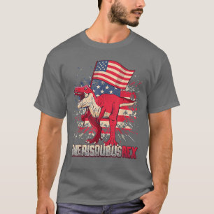 Camiseta Julio T Rex America Dinosaur Independence Day Pa