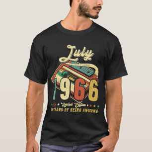 Camiseta JULIO Vintage 1966 Hecho en 1966 54º cumpleaños 54