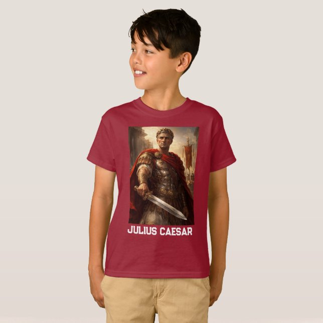 Camiseta Julius Caesar deep red (Anverso completo)