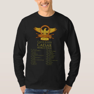 Camiseta Julius Caesar Gira Mundial Historia Romana Antig
