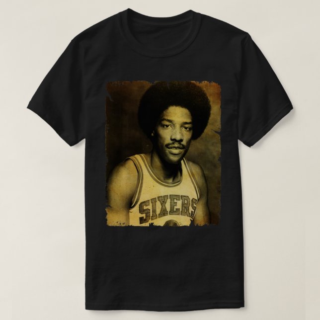 Camiseta Julius Erving Vintage Design Of Basketball 1 (Diseño del anverso)