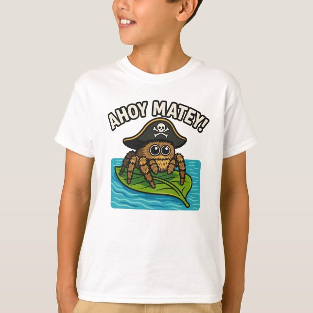 Camiseta Jumando Pirata Spider Adventure Captain Webbeard (Anverso)
