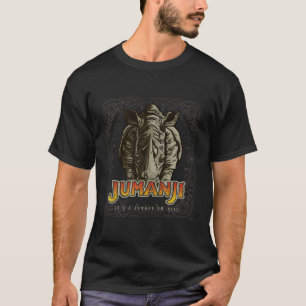 Camiseta Jumanji juego de mesa de rinoceronte con problemas
