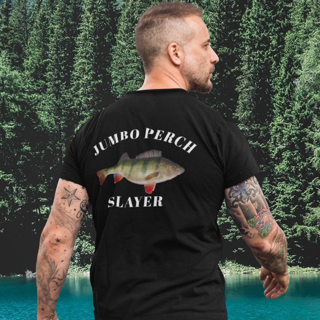 Camiseta Jumbo Perch Pescador Angler (Subido por el creador)