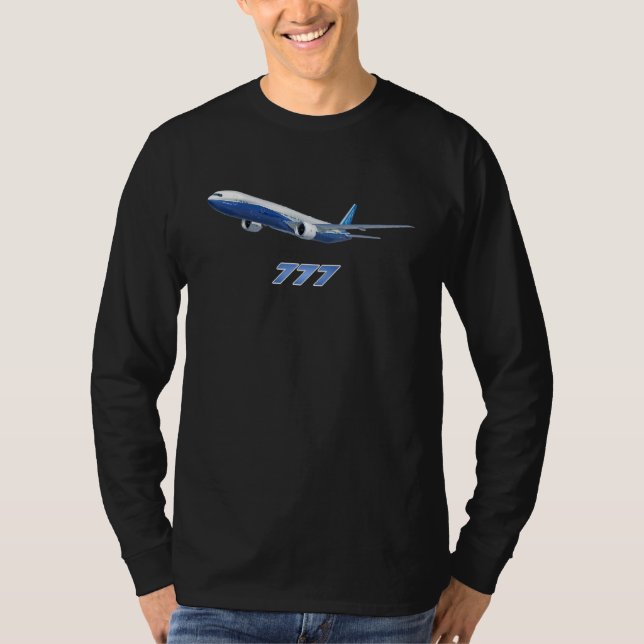 Camiseta Jumbojet del avión Airliner Airline Jet 777 (Anverso)
