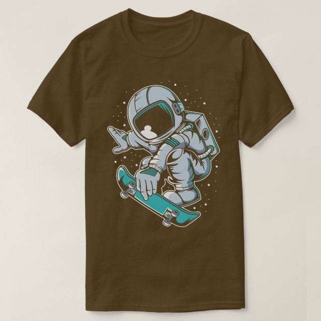 CAMISETA JUMP ASTRONAUT SKATEBOARD (Diseño del anverso)