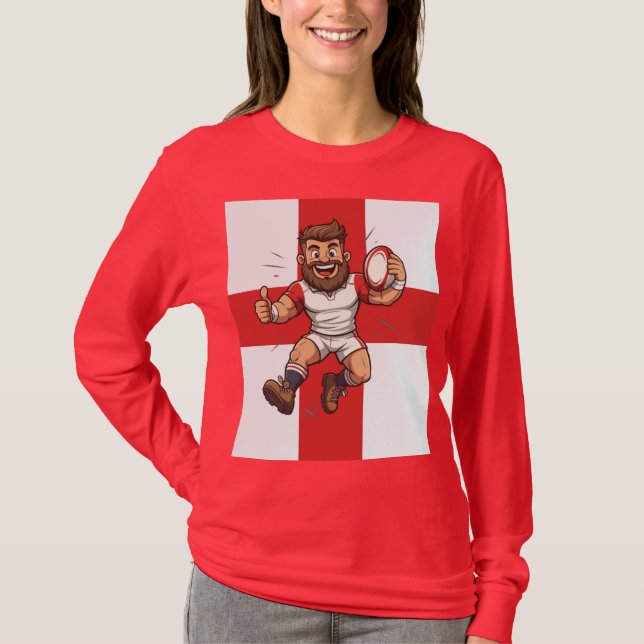 Camiseta Jump High Play Proud Rugby England (Anverso)