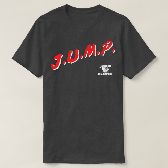 Camiseta JUMP Jesús me usa por favor 1 (Diseño del anverso)