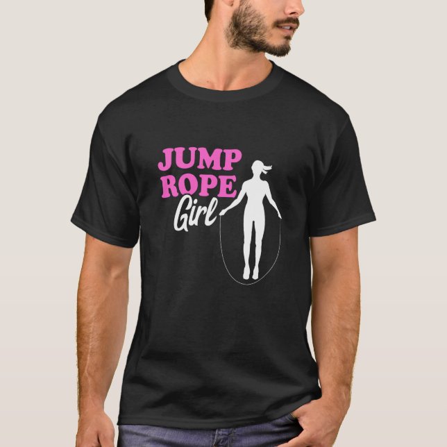 Camiseta Jump Rope Girl Rope Jumping Woman Skipping Rope Gy (Anverso)