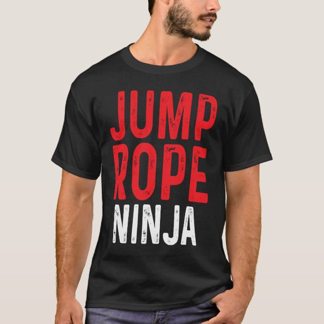 Camiseta Jump Rope Ninja Skipping Jumping Roping Workout (Anverso)