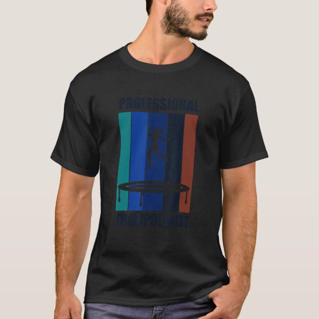 Camiseta Jumper de Trampoline Profesional dice irónico (Anverso)