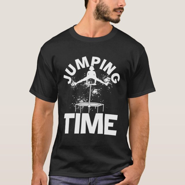 Camiseta Jumping Time Training Trampoline Fan Jumping Cardi (Anverso)
