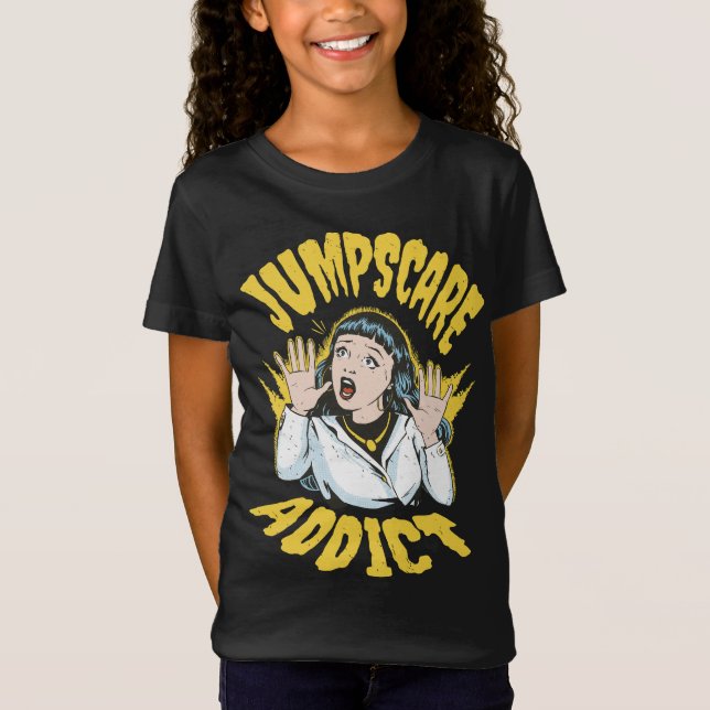 Camiseta  Jumpscare Addict  (Anverso)