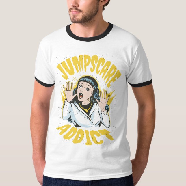 Camiseta  Jumpscare Addict  (Anverso)