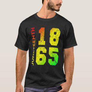 Camiseta Jun. 1865 Muchacha Chica de sexo femenino africana