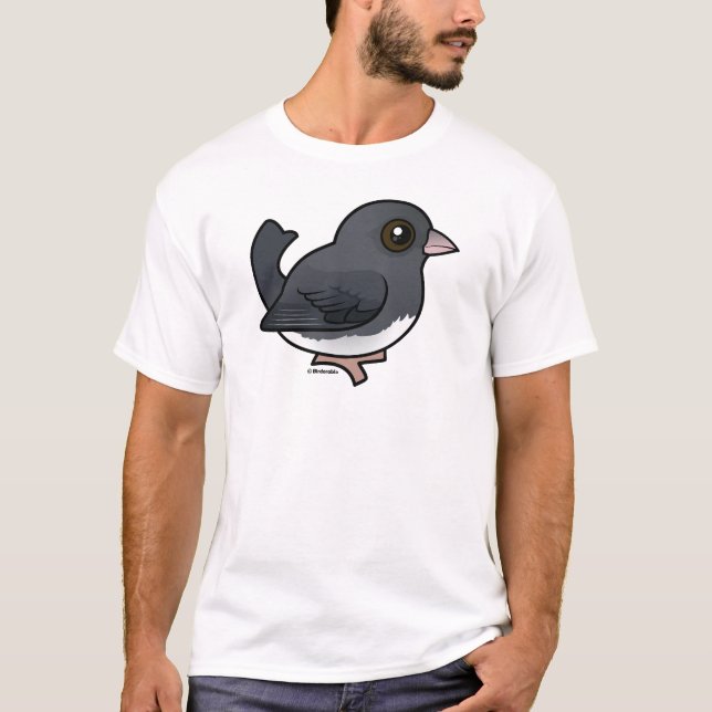 Camiseta Junco de ojos oscuros (color pizarra) (Anverso)