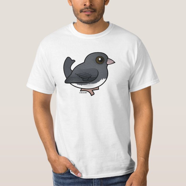 Camiseta Junco de ojos oscuros (color pizarra) (Anverso)