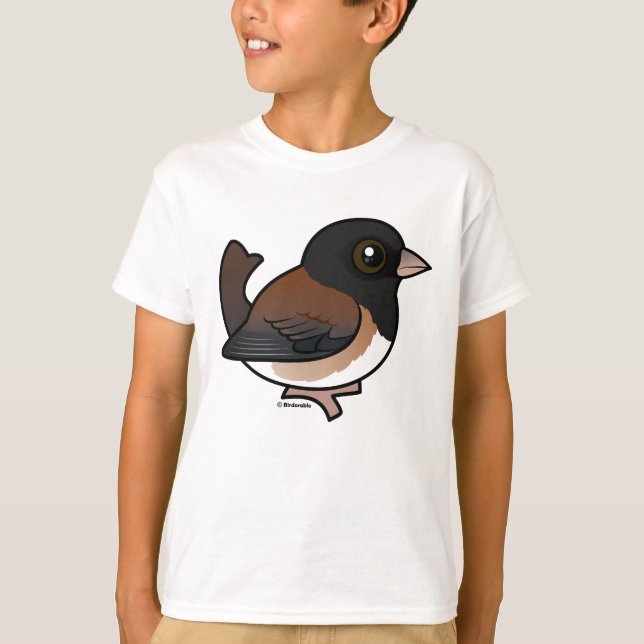 Camiseta Junco de ojos oscuros (Oregón) (Anverso)