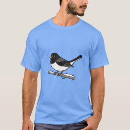 Camiseta Junco Ojos Oscuros Pájaro de Nieve