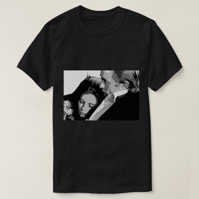 Camiseta June Carter Cash Y Johnny Cash Black Y White P (Diseño del anverso)