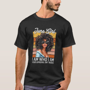 Camiseta June Chica Soy Quien Soy Afro Melanin Afro Black W