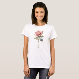 Camiseta June Rosa Nacimiento Mes Flor