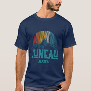 Camiseta Juneau Alaska Montañas Vintage