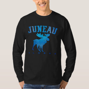Camiseta Juneau Alaska Moose Familia Camping Ret
