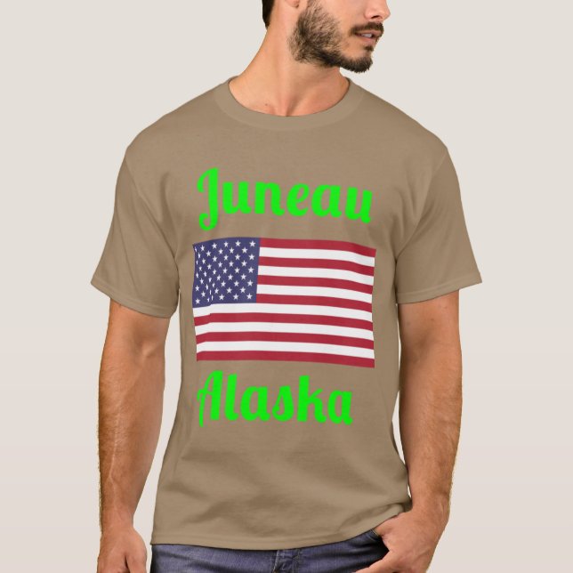 Camiseta Juneau Alaska Stylish Prints2 (Anverso)