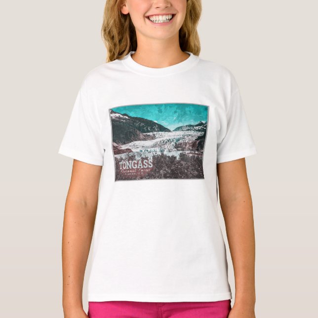 CAMISETA JUNEAU - TONGASS - MENDENHALL GLACIER - ALASKA EE. (Anverso)
