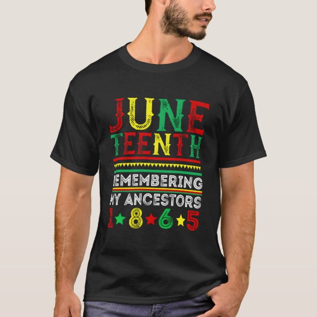 Camiseta Junenth 1865 Remembering My Ancestors Junenth (Anverso)