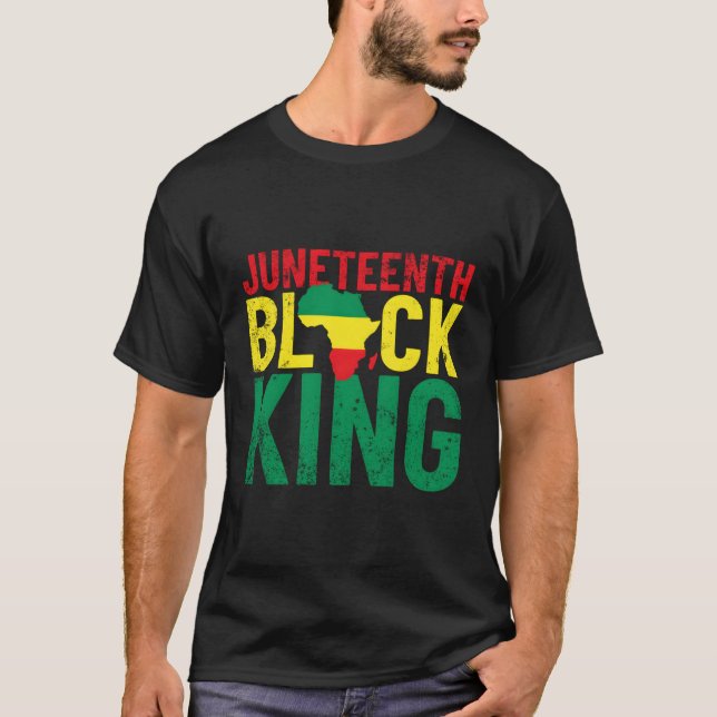 Camiseta Junenth Black King For The Junenth (Anverso)