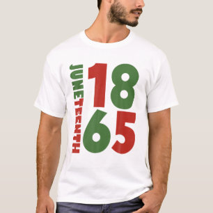 Camiseta Junenth Celebrating Black Freedom 1865 African Ame