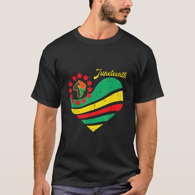 Camiseta Junenth He Africa Fist June 19Th 1865 (Anverso)