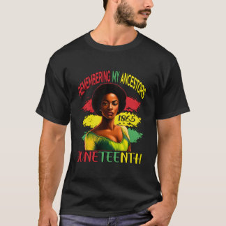 Camiseta Junenth Recordando a Mis Antepasados Negros
