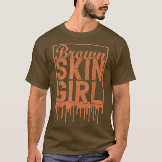 Camiseta Junet, Chica de piel marrón de afroamericanas negr